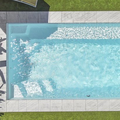 Beach-Entry Pools — fibreglass pool
